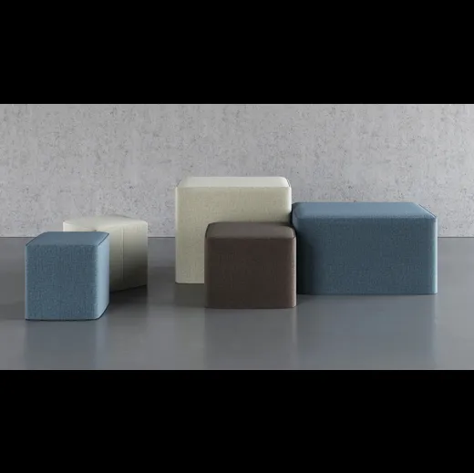 Pouf in tessuto disponibile in cinque misure diverse Porter di Doimo Salotti