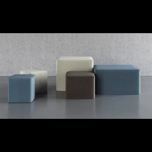 Pouf in tessuto disponibile in cinque misure diverse Porter di Doimo Salotti