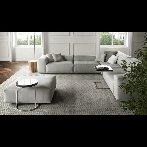 Tavolino Servogiro e Servoquadro in laccato lucido e opaco con base in metallo di Pianca