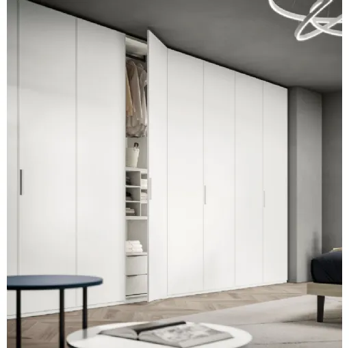 Armadio Ardecò Box Bianco in laccato opaco di Spagnol Mobili