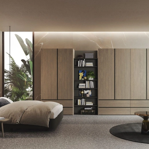Armadio Basic Rovere con ante battenti di Morassutti