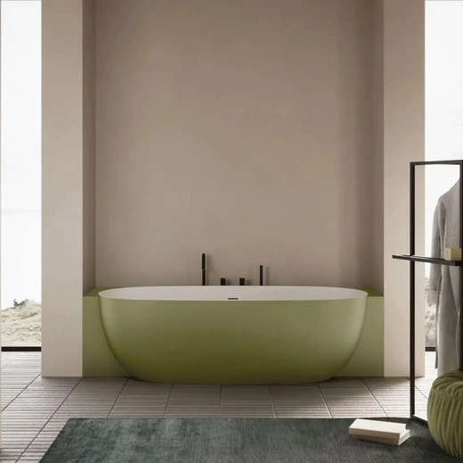 Vasca da Bagno Ellisse in Aquatek Light e M-Lux di Disenia