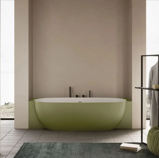 Vasca da Bagno Ellisse in Aquatek Light e M-Lux di Disenia