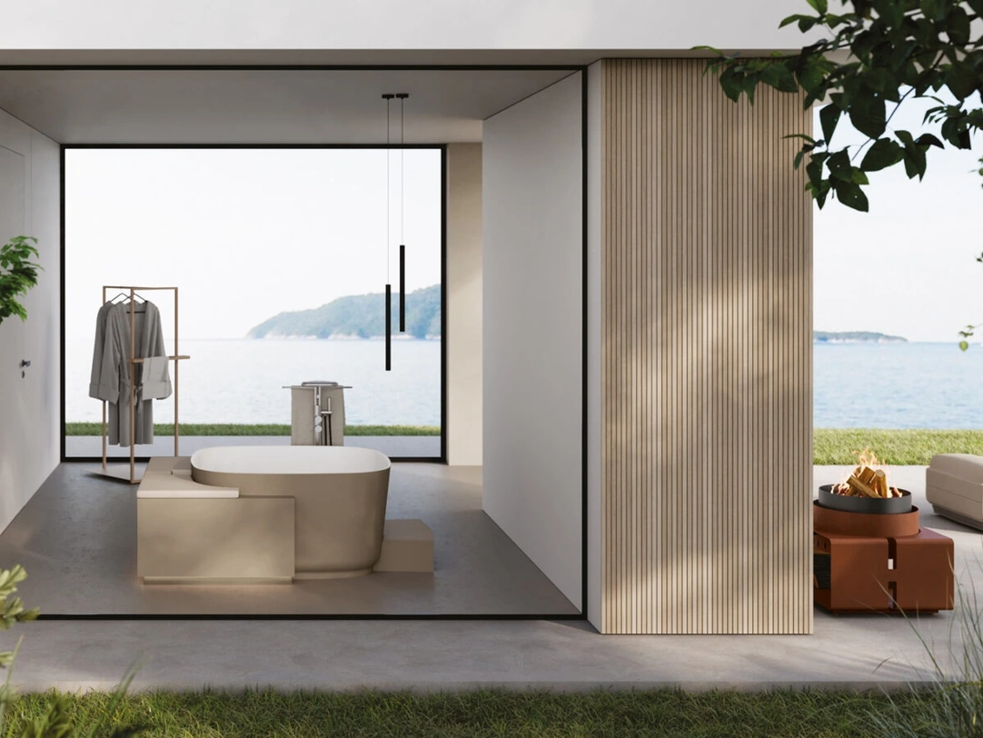 Vasca da Bagno idromassaggio freestanding Fonte di Disenia