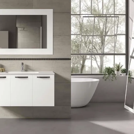 Mobile da Bagno sospeso Fresh Monoblocco 12 di Synergie