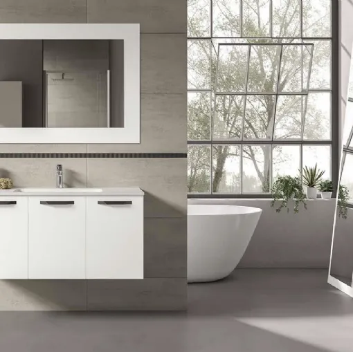 Mobile da Bagno sospeso Fresh Monoblocco 12 di Synergie