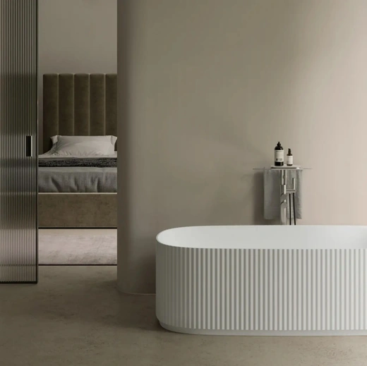 Vasca freestanding Giove in Cristalplant® di Disenia