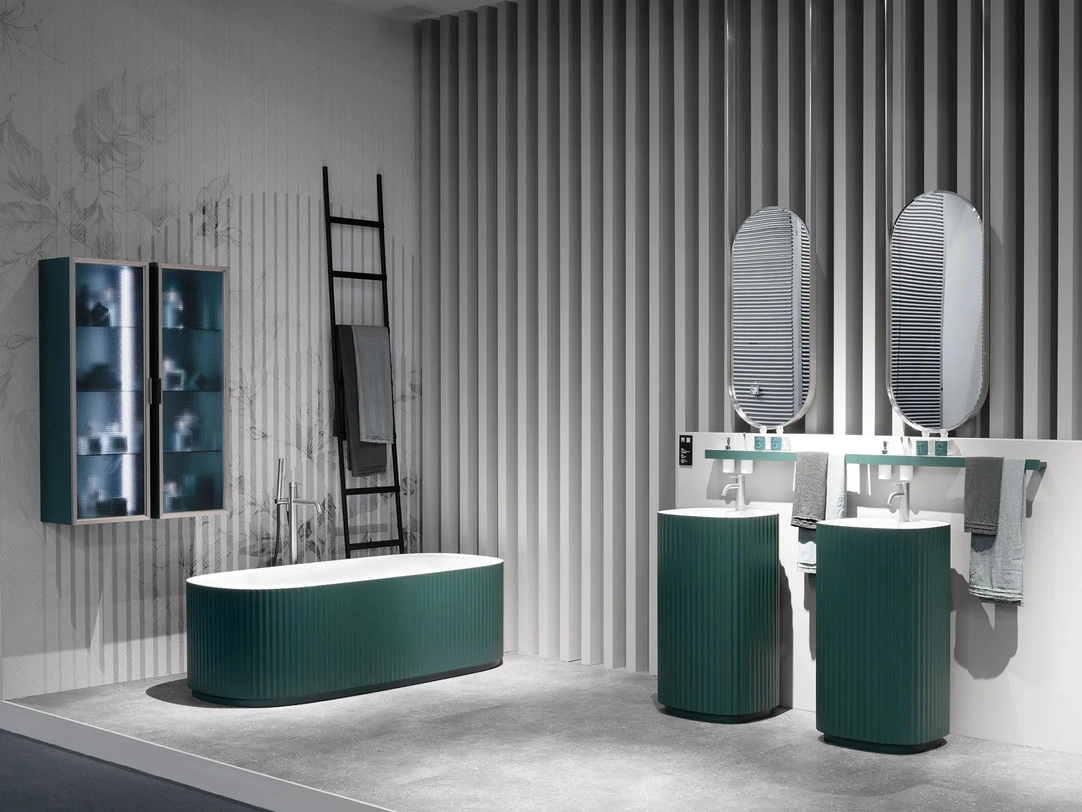 Vasca freestanding Giove in Cristalplant® di Disenia
