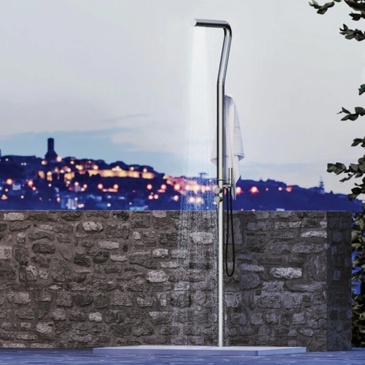 Colonna Doccia Grecale in acciaio inox di Disenia
