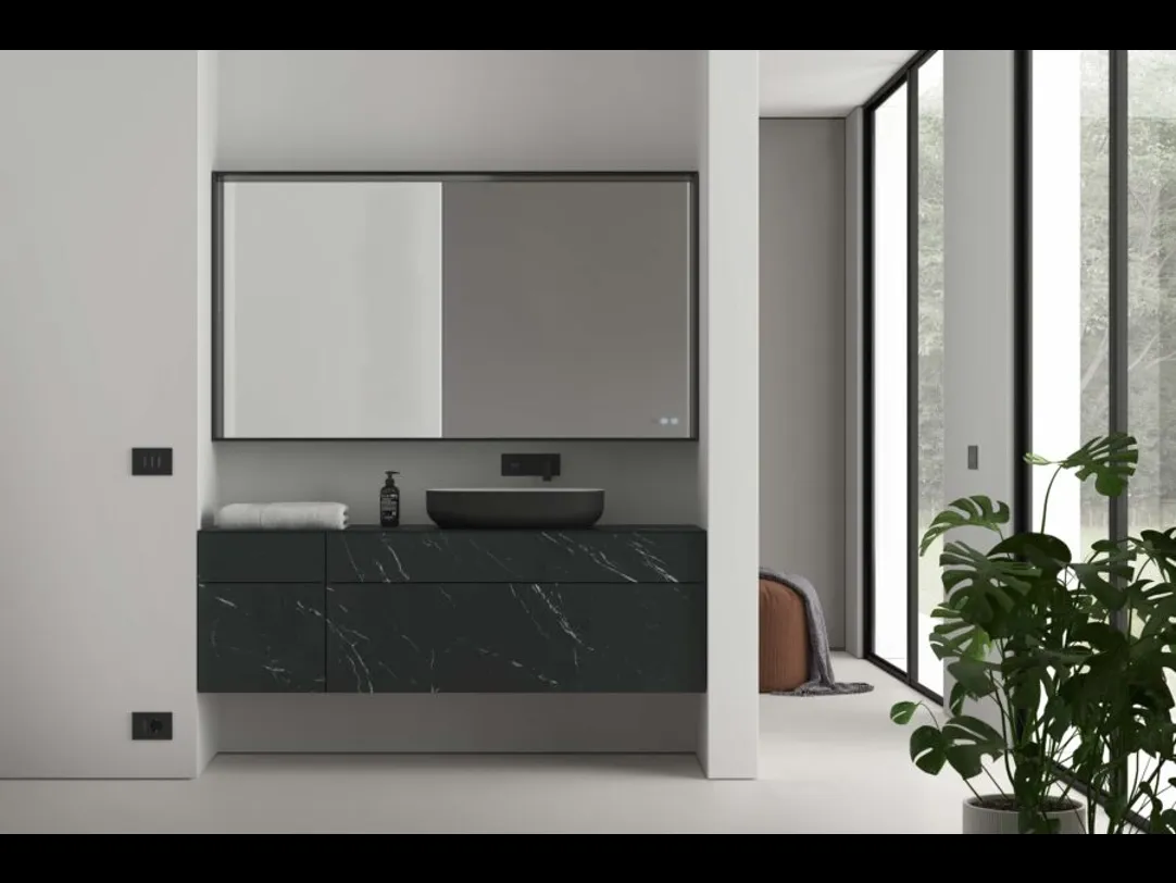 Mobile da Bagno sospeso in gres Dogma 02 di Ideagroup