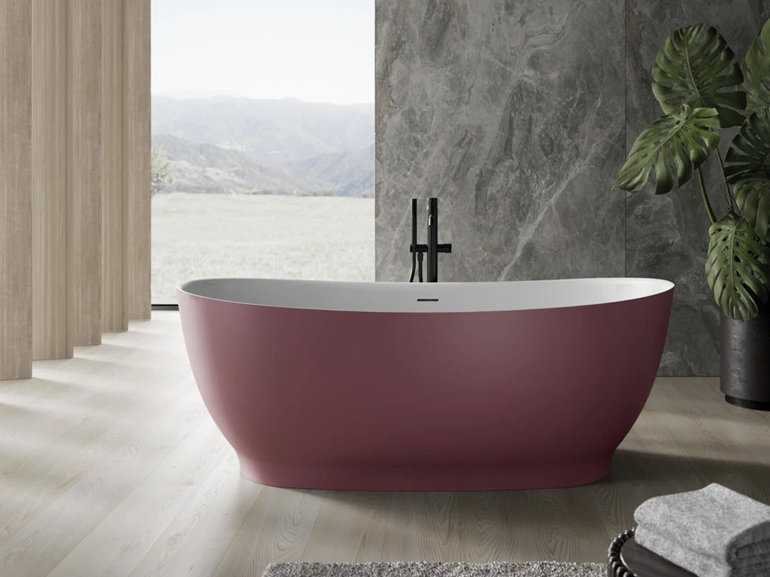Vasca da Bagno freestanding Ischia in Cristalplant di Disenia