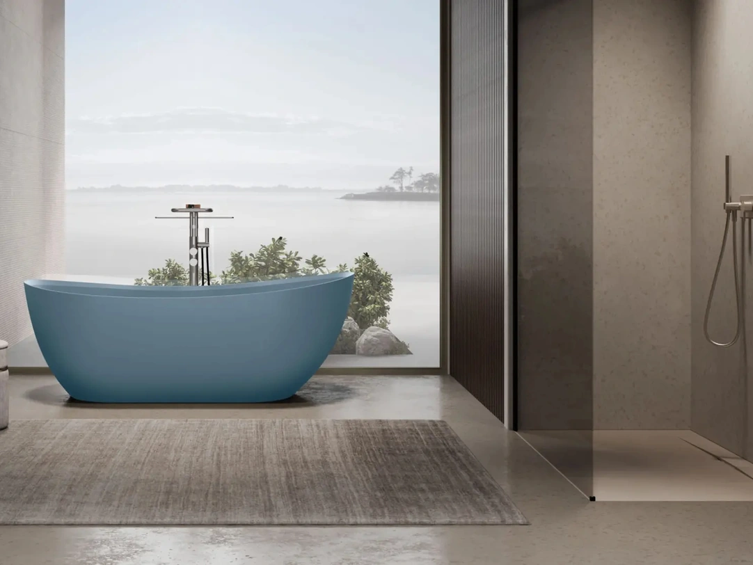 Vasca da Bagno freestanding Kuna in Aquatek Light di Disenia