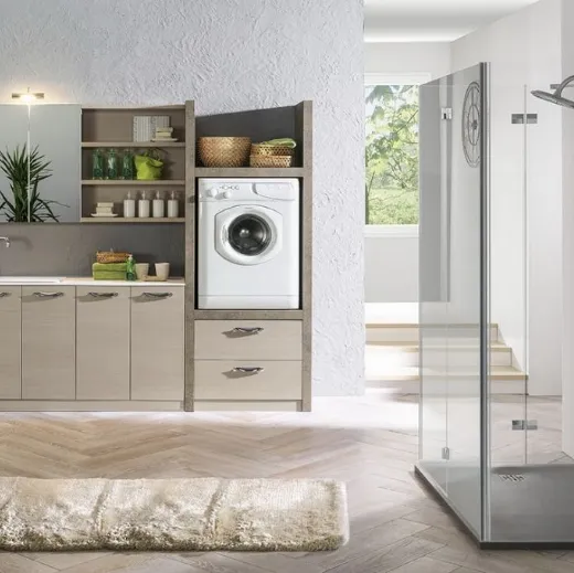 Mobile Lavanderia in laminato Multipratici 01 di Synergie
