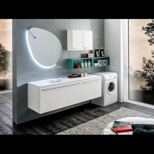 Mobile bagno per lavanderia in laccato opaco Multipratici 09 di Synergie