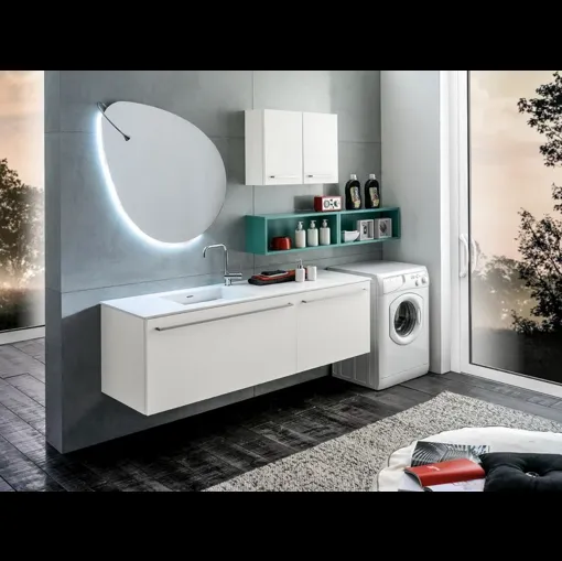 Mobile bagno per lavanderia in laccato opaco Multipratici 09 di Synergie