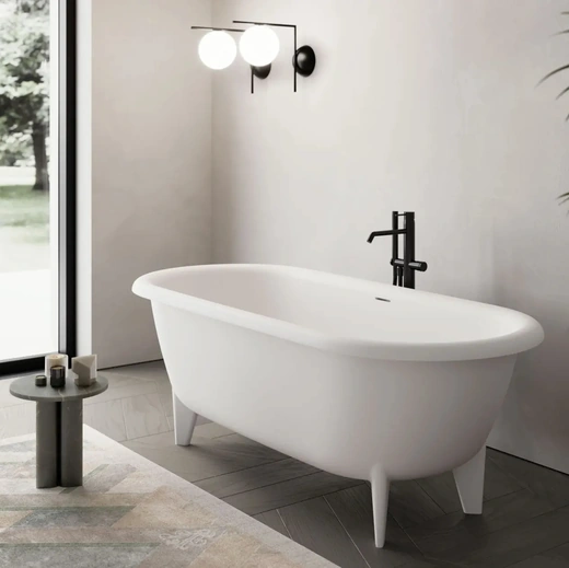 Vasca da Bagno freestanding Rialto in Cristalplant® di Disenia