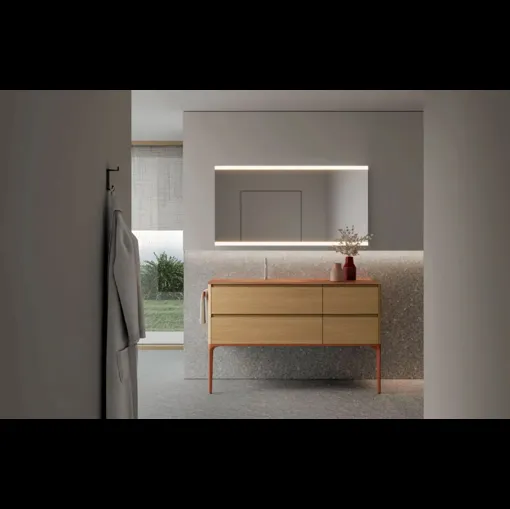 Mobile da Bagno Seventy|Form 12 in frassino naturale di Ideagroup