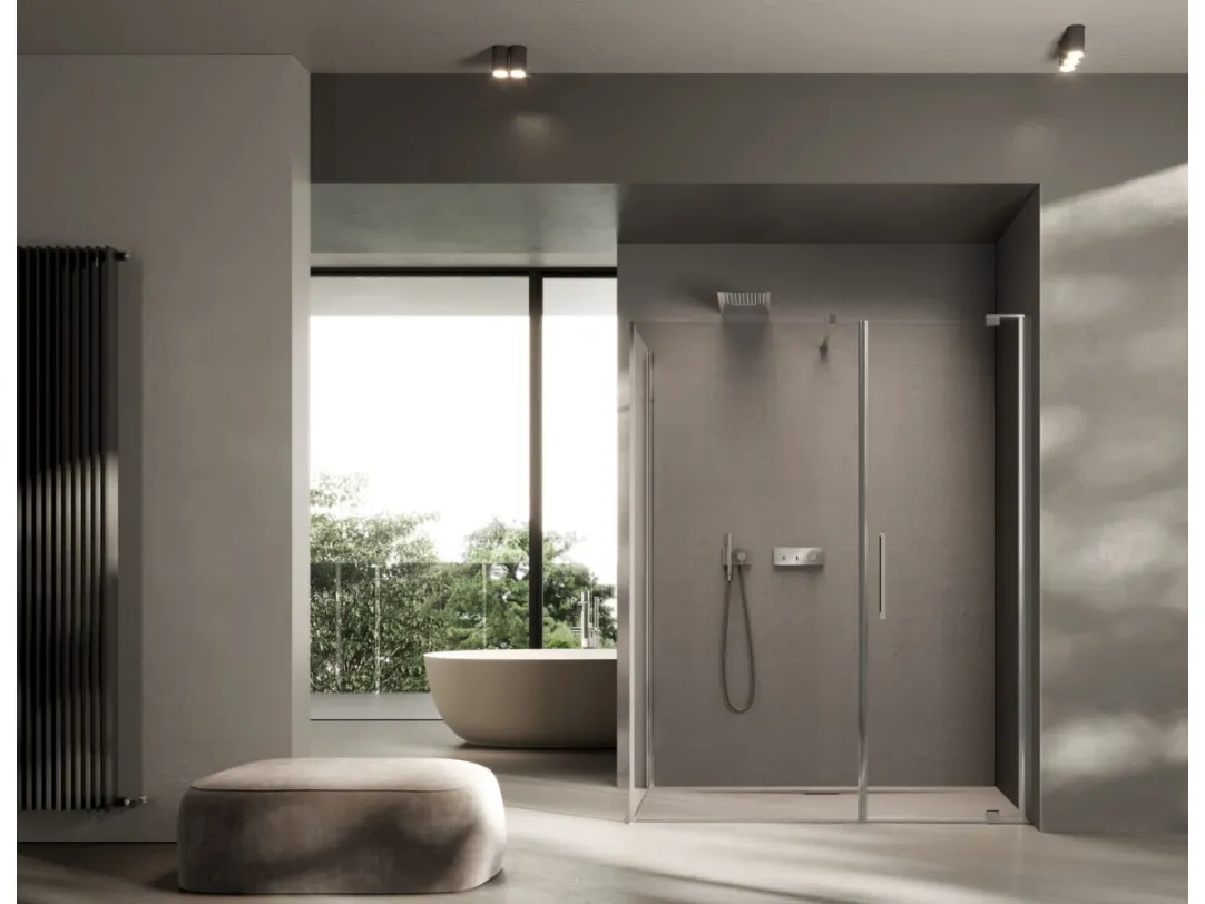 Box doccia battente Slim di Disenia