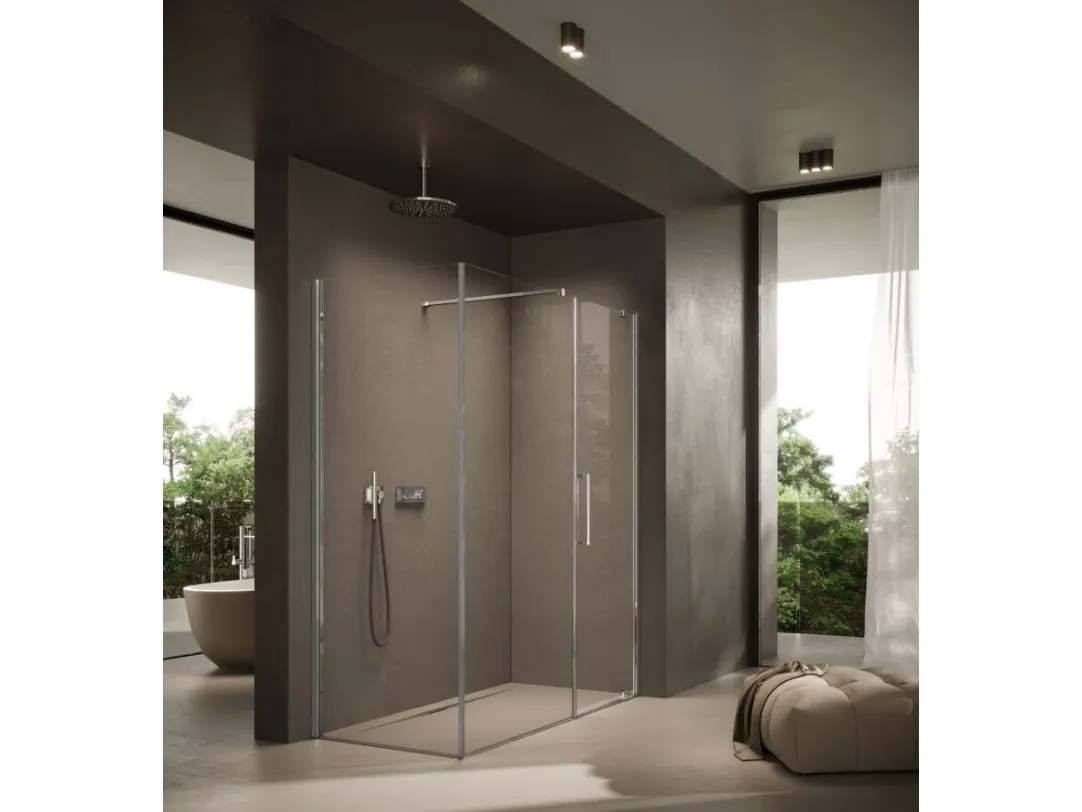 Box doccia battente Slim di Disenia