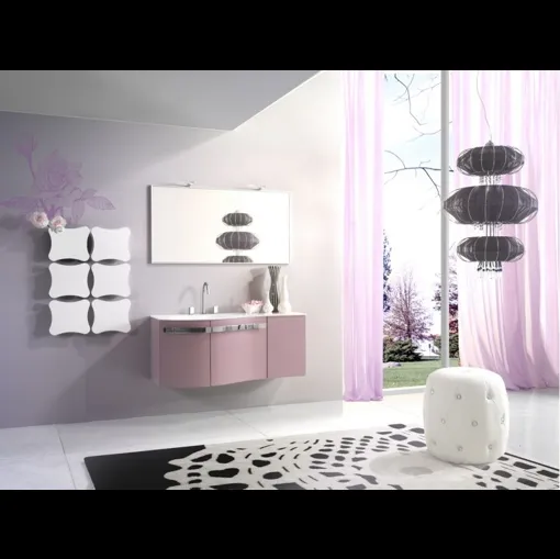 Mobile da Bagno sospeso Forme Curvi 02 di Synergie