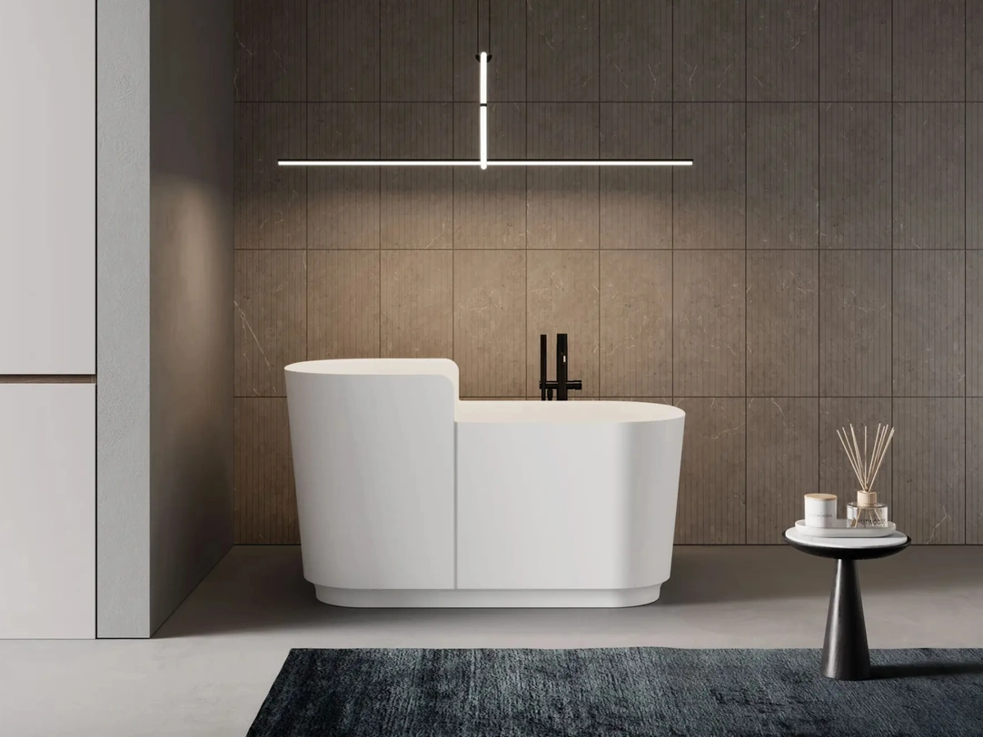 Vasca da Bagno freestanding Trinity in Aquatek Light di Disenia