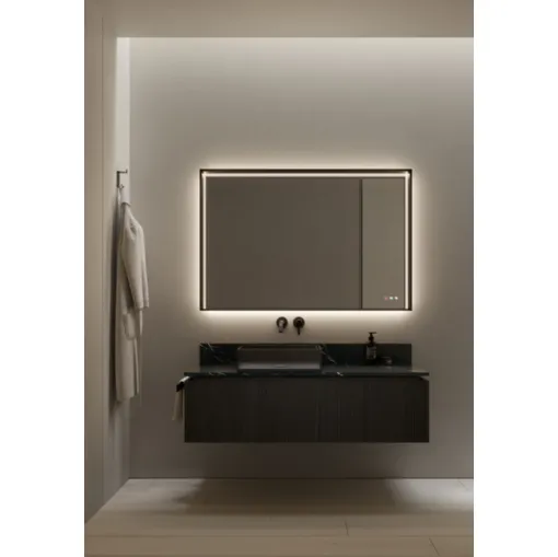 Mobile da Bagno sospeso ViaCondotti 07 in rovere moro di Ideagroup