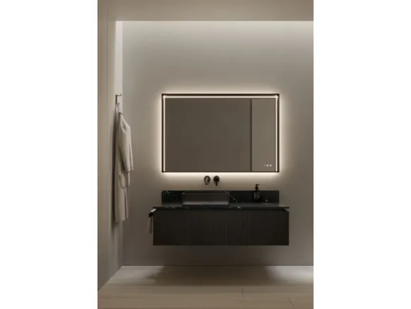 Mobile da Bagno sospeso ViaCondotti 07 in rovere moro di Ideagroup