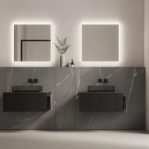 Mobile da Bagno in rovere moro Wall Home 1|B2 di Ideagroup