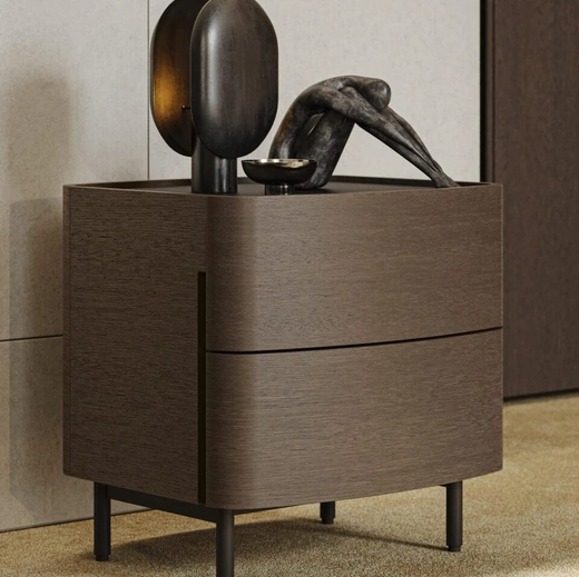 Comodino Oliver in rovere di Morassutti