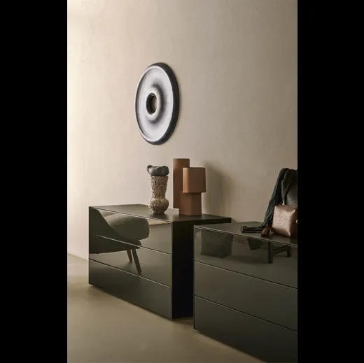 Comò Norma laccato lucido di Pianca