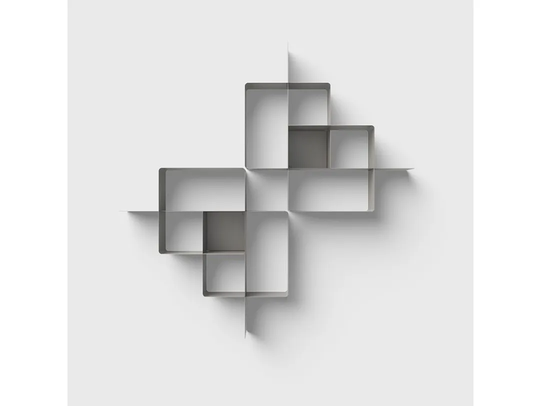 Libreria sospesa componibile Mondrian di Pezzani