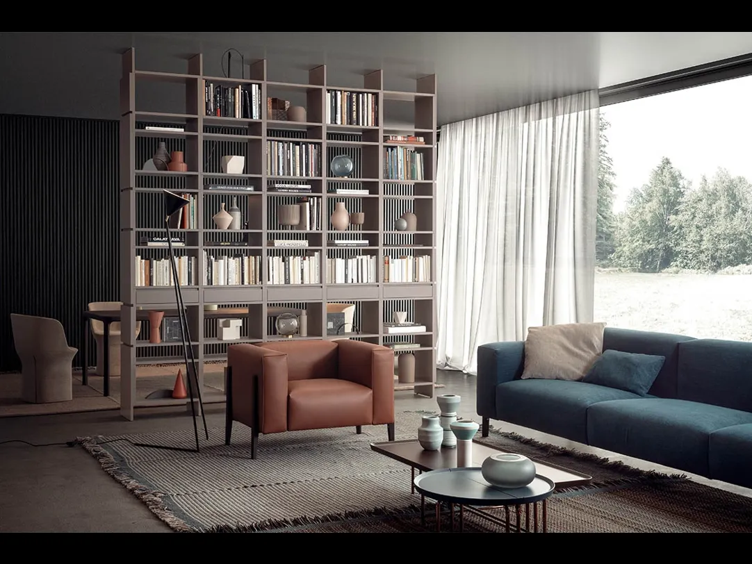 Libreria divisoria componibile Unless di Pianca