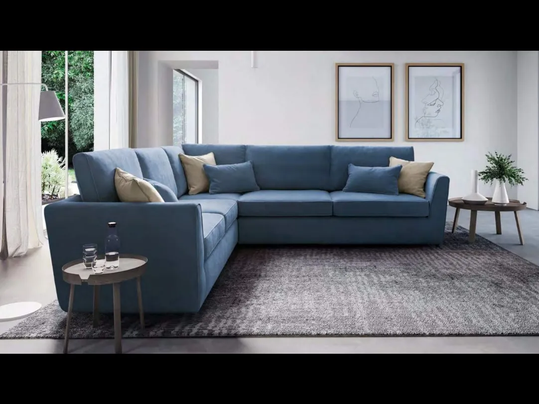 Divano in tessuto ad angolo Lola di Le Comfort