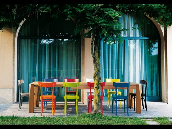 Sedia in legno di faggio, disponibile in una vasta gamma di colori, Brera di Colico