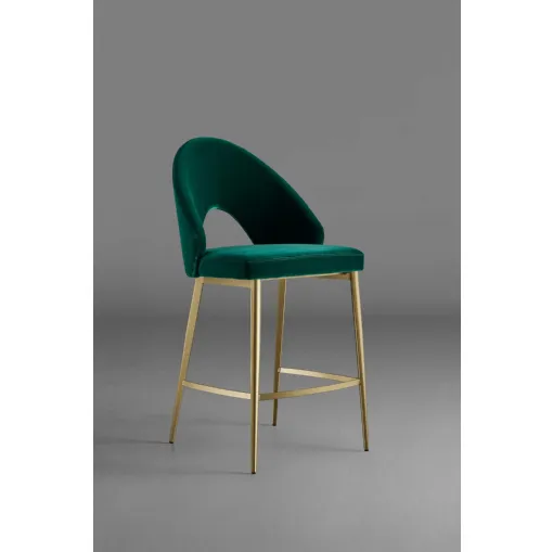 Sgabello in tessuto imbottito Diana F TT SS di Colico