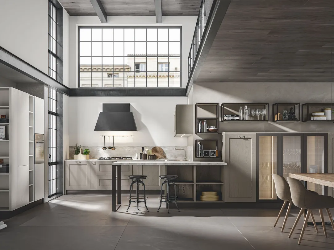 Cucina Classica Olimpia con penisola di Home Cucine