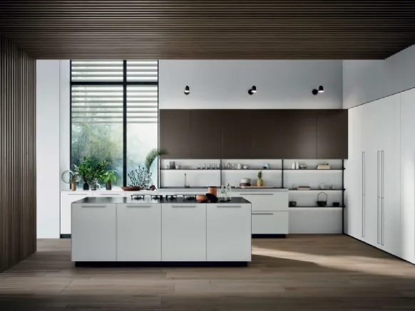 Cucina Moderna Area 22 Maniglia con isola di Dibiesse