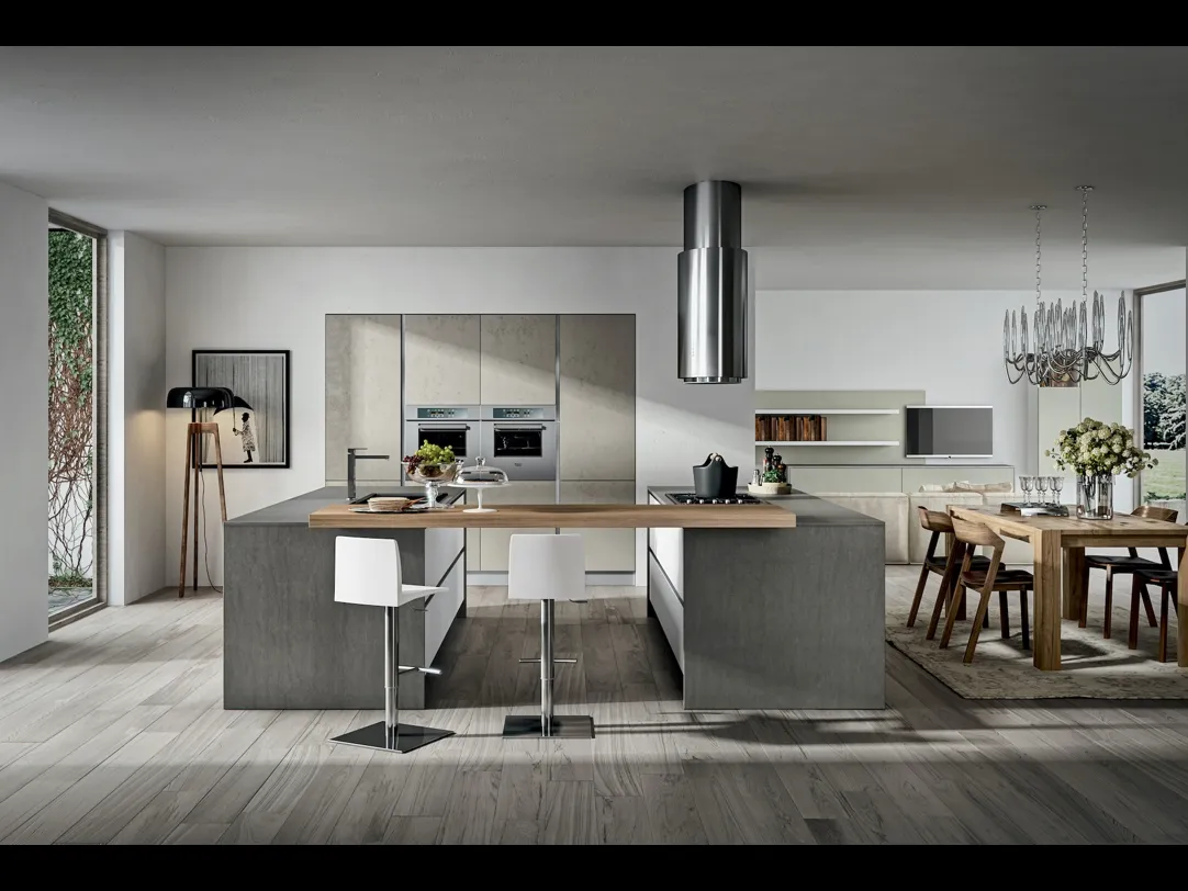Cucina Moderna Cartesia con doppia isola di Home Cucine