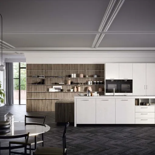 Cucina Moderna Emporio Maniglia con isola di Dibiesse