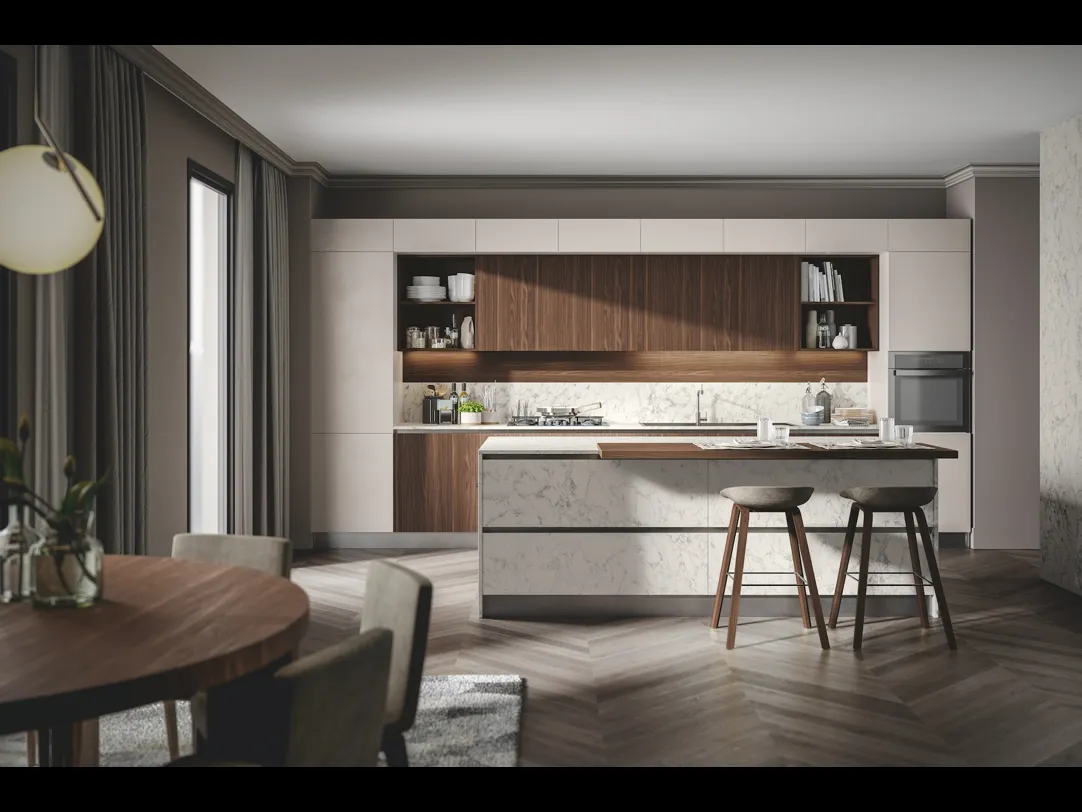 Cucina Moderna Genesi con isola di Home Cucine