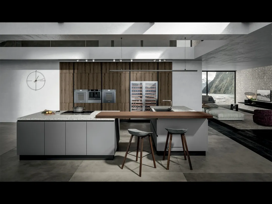 Cucina Moderna Genesi con isola di Home Cucine