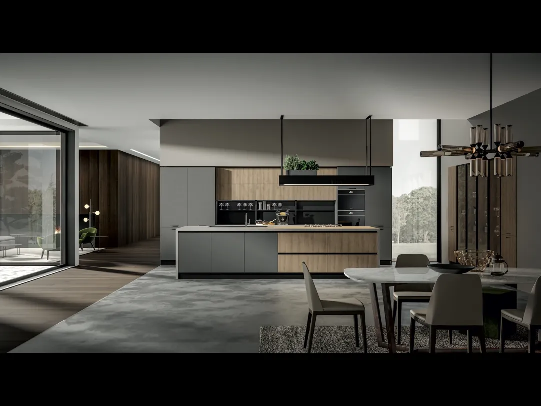Cucina Moderna Genesi con isola di Home Cucine