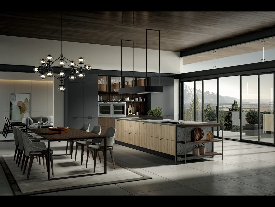 Cucina Moderna Genesi con isola di Home Cucine