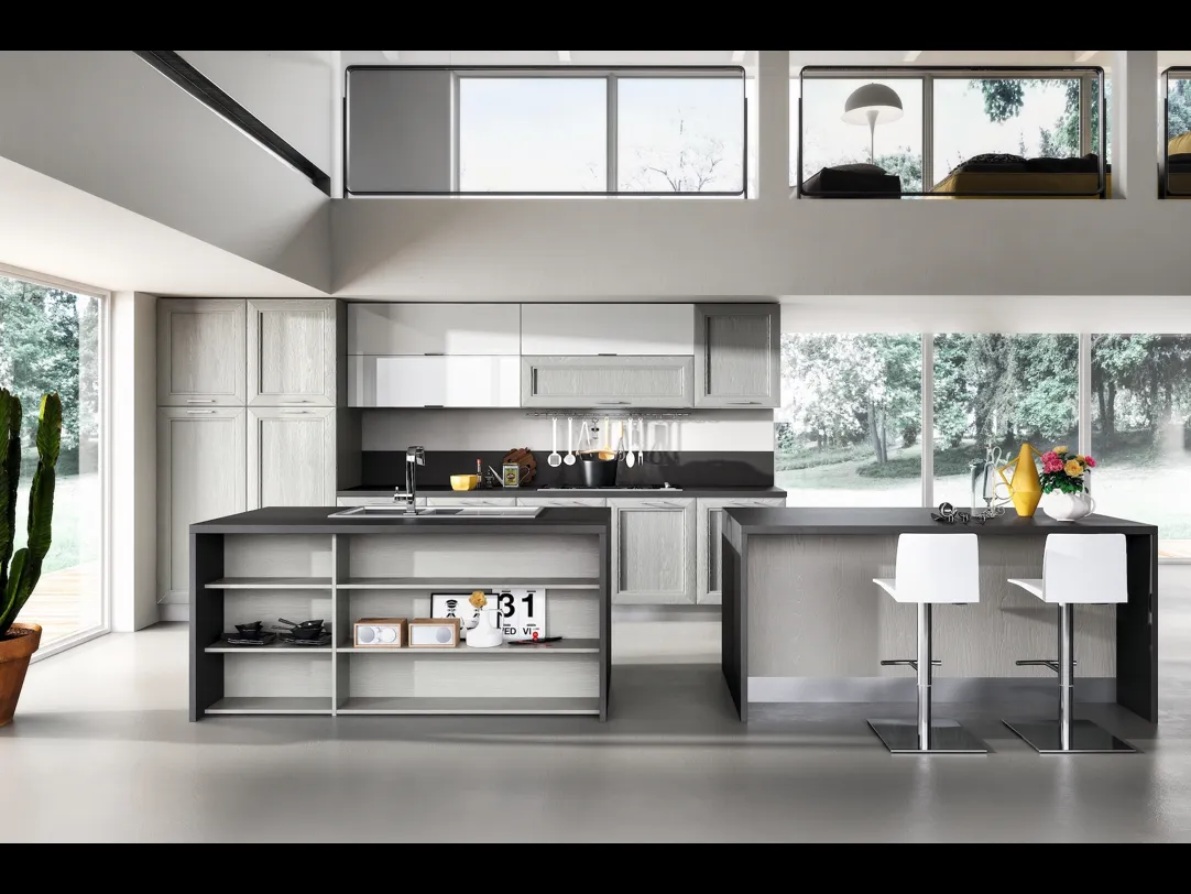 Cucina Moderna Metropoli con isola di Home Cucine