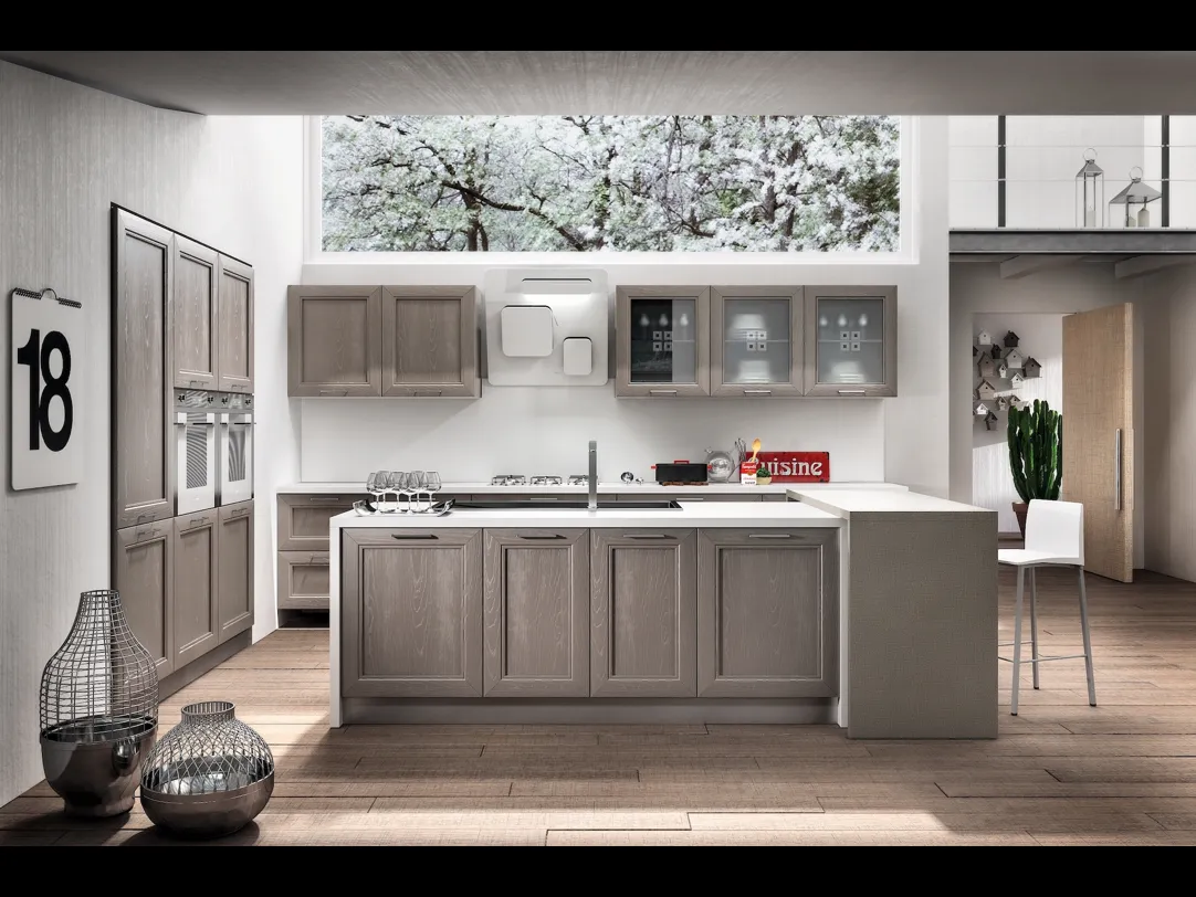 Cucina Moderna Metropoli con isola di Home Cucine