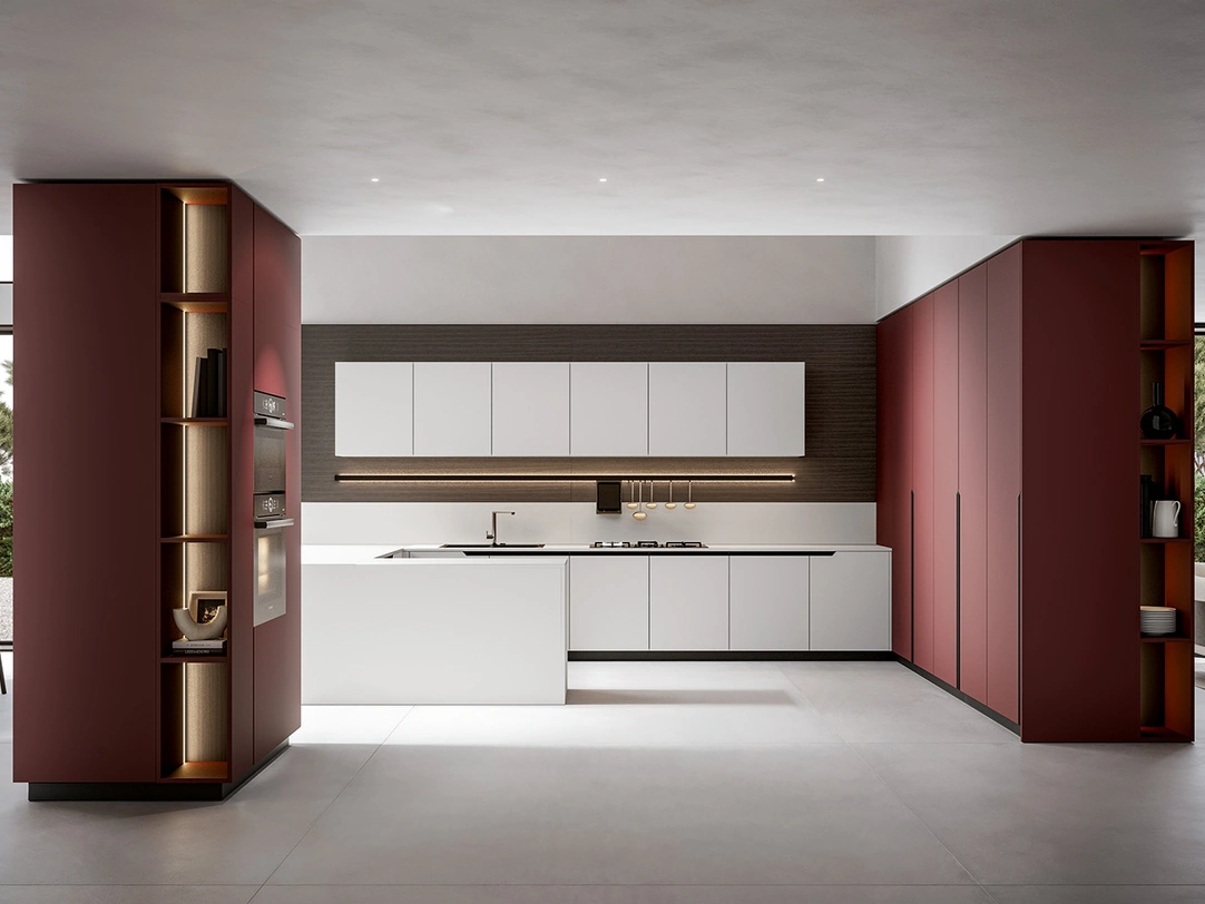 Cucina Moderna Nexa con penisola di Home Cucine