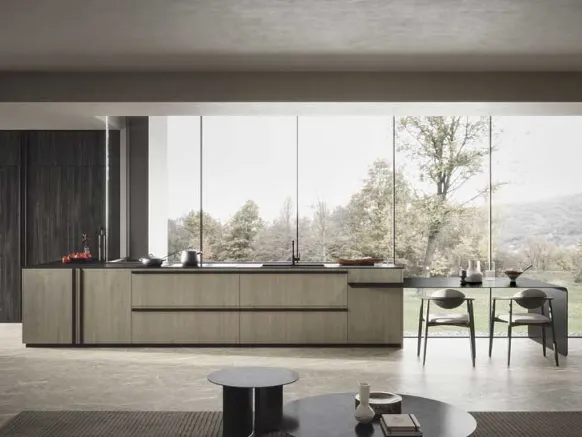 Cucina Moderna Riga con penisola di Dibiesse